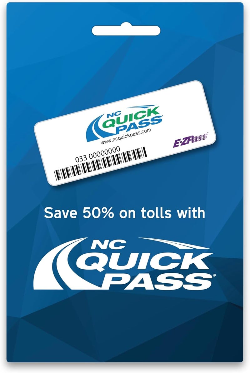 TAGAAS NC Quick Pass Sticker Transponder – NC Toll Roads – Works in 19 States (3) - Image 1